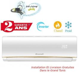 Climatiseur BRANDT Inverter 12000 BTU CHAUD/FROID - Garantie 2 ans