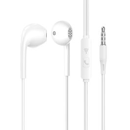 Écouteur Filaire ASPOR A219 Jack 3.5mm avec Micro - Blanc