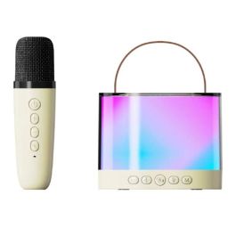 Haut-Parleur Bluetooth K52 Mini Portable Karaoké - Blanc