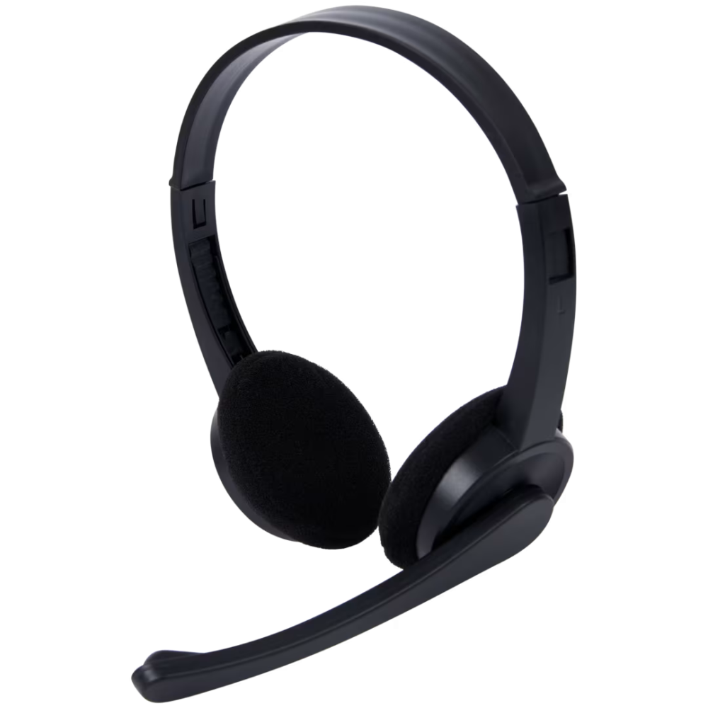 Casque de bureau Sologic avec microphone / JACK 3.5MM / Noir